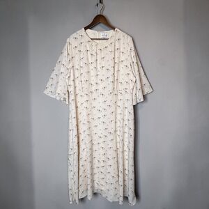 Dainty Jewells Floral Midi Dress Cottagecore Boho Prairie Flare Sleeve Tiered